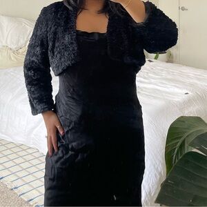 NWT Lola Grace Black Slip Dress (sz M)